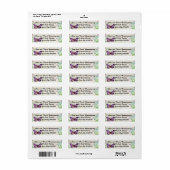 Butterfly Return Address Labels (Full Sheet)