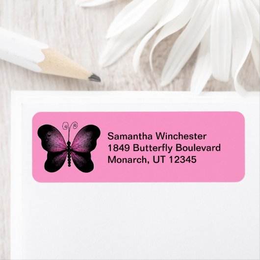 Butterfly Return Address Labels (Insitu)