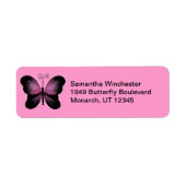 Butterfly Return Address Labels (Voorkant)