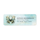 Butterfly Return Address Labels (Voorkant)