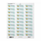 Butterfly Return Address Labels (Full Sheet)