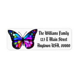 Butterfly Return Address Labels