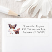 Butterfly Return Address Labels (Insitu)
