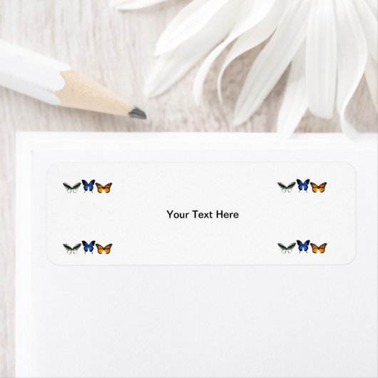 Butterfly Return Address Mailing Labels (Insitu)
