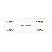 Butterfly Return Address Mailing Labels (Voorkant)