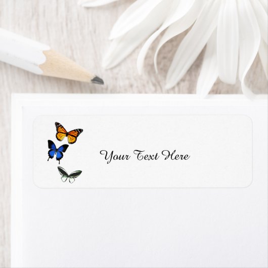 Butterfly Return Address Mailing Labels (Insitu)