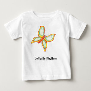 Butterfly Rhythm baby T shirt