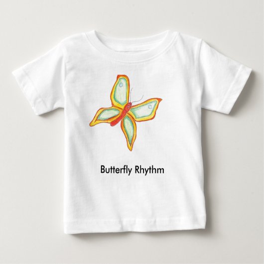 Butterfly Rhythm baby T shirt (Voorkant)