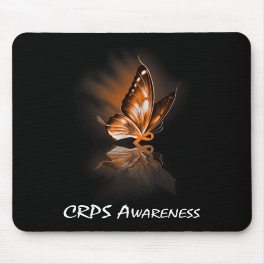 Butterfly Ribbon CRPS Awareness Muismat (Voorkant)