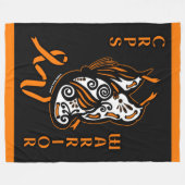 Butterfly/Ribbon...CRPS Fleece Deken (Voorkant (Horizontaal))