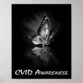Butterfly Ribbon CVID Awareness Sweatshirt182 Poster (Voorkant)