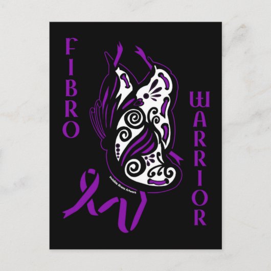 Butterfly/Ribbon...Fibro Briefkaart (Voorkant)