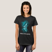 Butterfly Ribbon Interstitial Cystitis Awareness T-shirt (Voorkant volledig)
