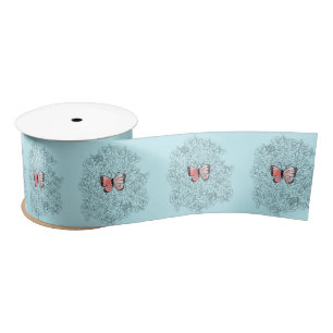 Butterfly Ribbon Rozen - Uw kleuren Satijnen Lint