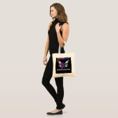 Butterfly Ribbon Thyroid Cancer Surviance Tote Bag (Voorkant (model))