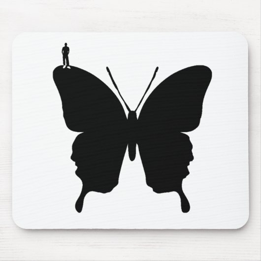 Butterfly Ride Mousepad Muismat (Voorkant)
