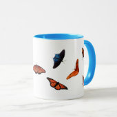 butterfly ringer koffie - mok (Voorkant rechts)