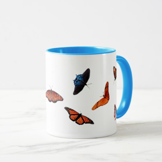 butterfly ringer koffie - mok (Voorkant rechts)