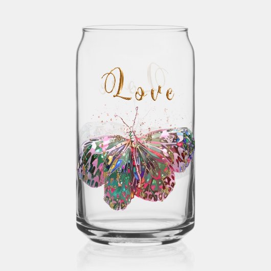 Butterfly Rising 2 Blikvorm Glas (Achterkant)