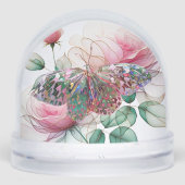 Butterfly Rising Snow Wereldbol Sneeuwbol (Voorkant)