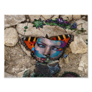 Butterfly Rock Foto Afdruk