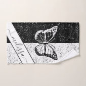 Butterfly Romantic Girly Aesthetics & Elegant Name Handdoek (Handdoek)