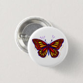 Butterfly - Ronde Button (Voorkant /achterkant)