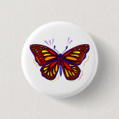 Butterfly - Ronde Button (Voorkant)