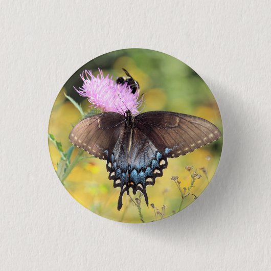 Butterfly Ronde Button 3,2 Cm (Voorkant)
