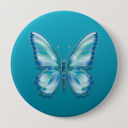 Butterfly Ronde Button 4,0 Cm (Voorkant)