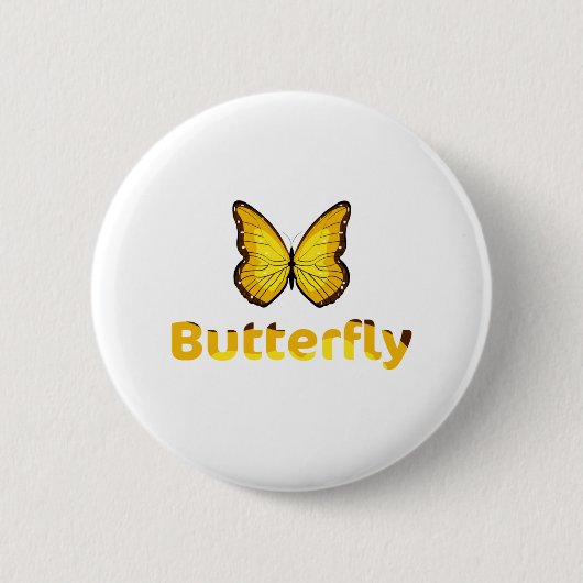 Butterfly Ronde Button 5,7 Cm (Voorkant)
