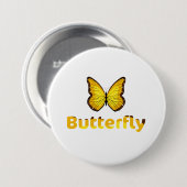 Butterfly Ronde Button 7,6 Cm (Voorkant /achterkant)