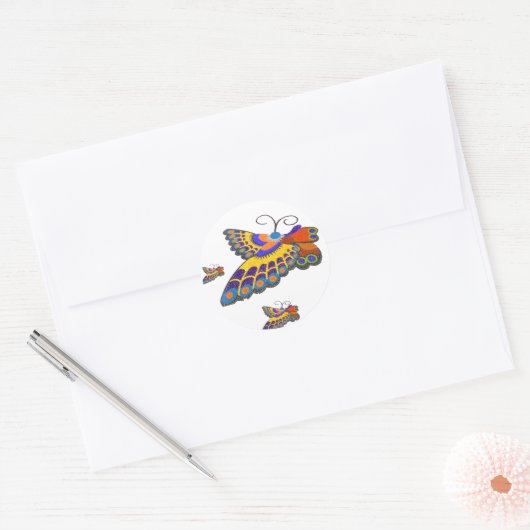 Butterfly Ronde Sticker (Envelop)