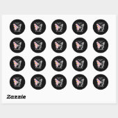 Butterfly  ronde sticker (Vel)
