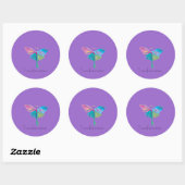 Butterfly Ronde Sticker (Vel)