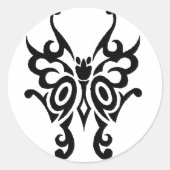 Butterfly Ronde Sticker (Voorkant)