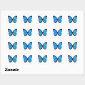 Butterfly Ronde Sticker (Vel)