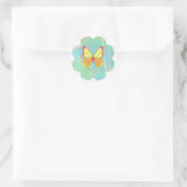 Butterfly Ronde Sticker (Tas)