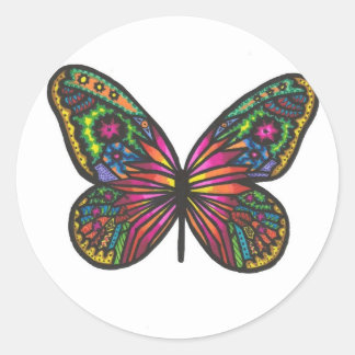 Butterfly Ronde Sticker