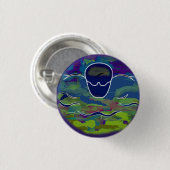 Butterfly Round Button (Voorkant /achterkant)