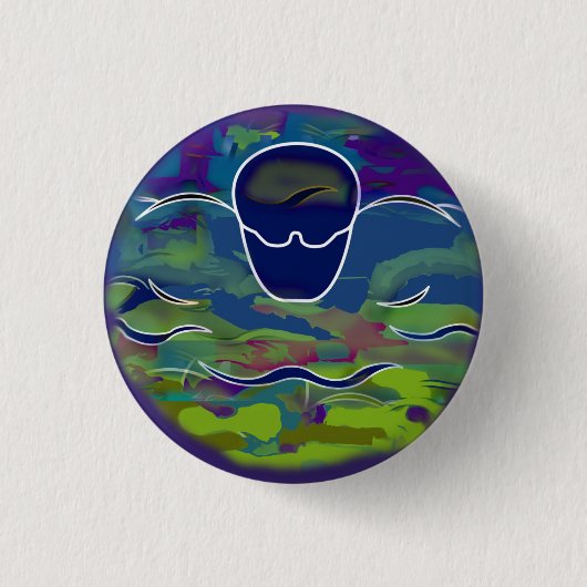Butterfly Round Button (Voorkant)
