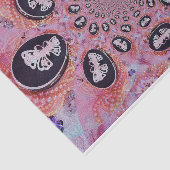  Butterfly Roze Chic Elegant Pearls Tissuepapier (Detail)