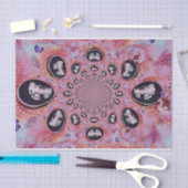  Butterfly Roze Chic Elegant Pearls Tissuepapier (Craft)