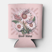 Butterfly roze Daisy Koelbox Blikjeskoeler (Voorkant)
