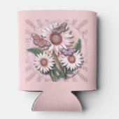 Butterfly roze Daisy Koelbox Blikjeskoeler (Achterkant)