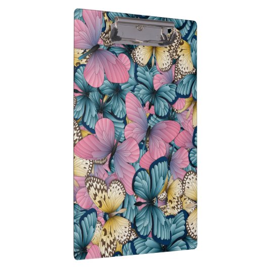 Butterfly roze en blauwe hive | Klembord voor vlin (Rechts)