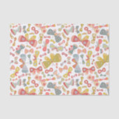 Butterfly roze groen tissuepapier (Voorkant)