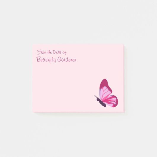 Butterfly  Roze Paars Post-it® Notes (Voorkant)