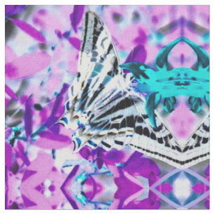 Butterfly roze stof