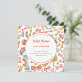 Butterfly roze Vrijgezellenfeest Kaart (Staand voorkant)